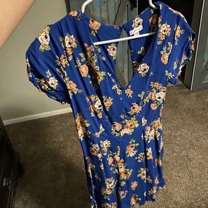 floral blue dress/shorts